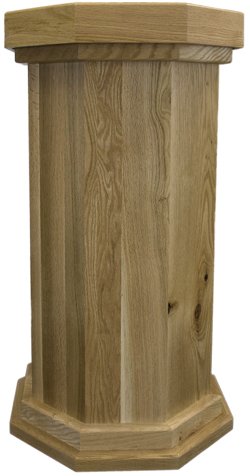 Classic Series Oak Floor Pedestal