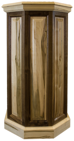 Ambrosia Maple / Walnut Raised Panel Pedestal