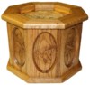 Oak Duck Carved Table Top Pedestal Oak Duck Carved Table Top Pedestal