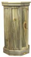 Blue Pine Raised Panel Pedestal