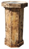 Burnt Pine Floor Pedestal Burnt Pine Floor Pedestal