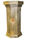 Blue Pine Floor Pedestal Blue Pine Floor Pedestal