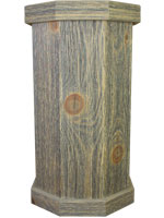 Weathered Wood Taxidermy Pedestals