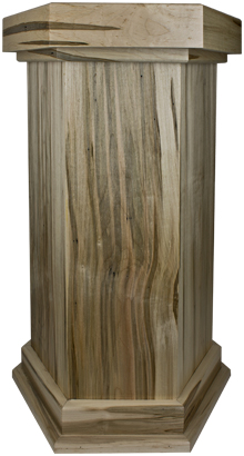 Walnut Taxidermy Pedestal