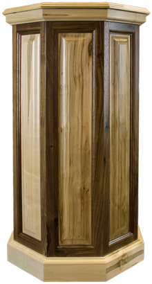 Walnut Taxidermy Pedestal