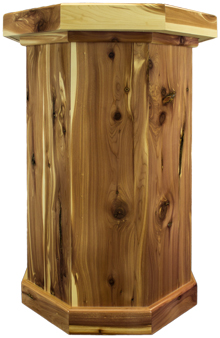 Tiger Maple Taxidermy Pedestal