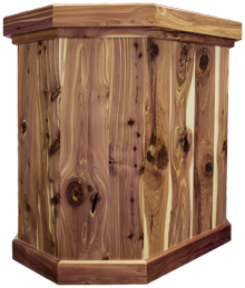 Walnut Taxidermy Pedestal
