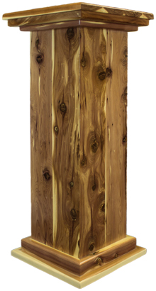 Walnut Taxidermy Pedestal