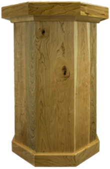 Walnut Taxidermy Pedestal