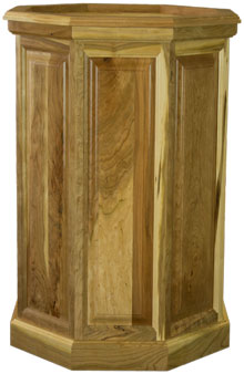 Rustic Cherry Raised Panel Taxidermy Pedestal
