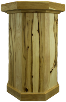 Walnut & Hickory Taxidermy Pedestal