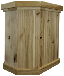 Walnut & Hickory Taxidermy Pedestal