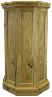 Walnut & Hickory Taxidermy Pedestal