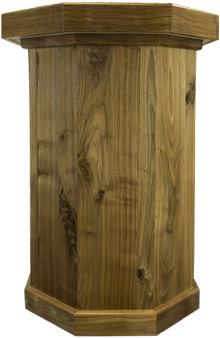 Walnut Classic Taxidermy Pedestal