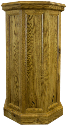 Walnut Taxidermy Pedestal