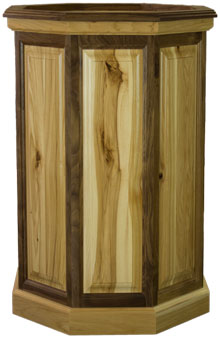 Hickory & Walnut Taxidermy Pedestal