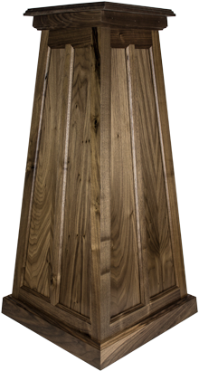 Walnut Taxidermy Pedestal
